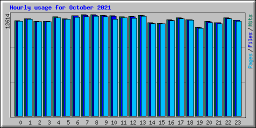 Hourly usage for October 2021