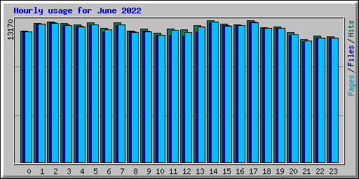 Hourly usage for June 2022