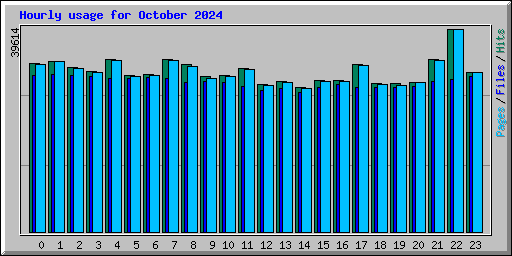 Hourly usage for October 2024